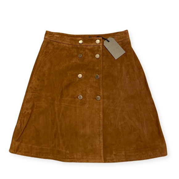 All Saints Skirts All Saints Tan Petra Skirt With Front Buttons